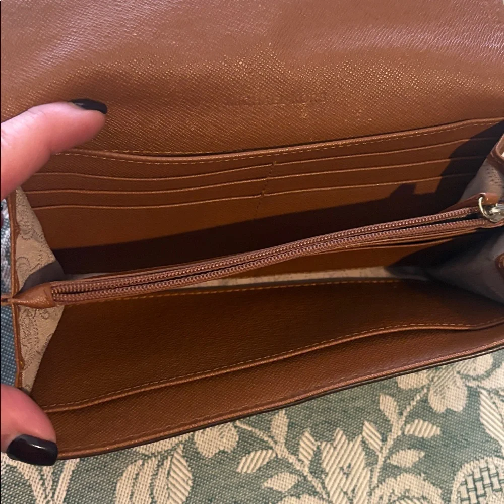 Michael Kors Dark Tan Leather Wallet - Picture 4 of 6